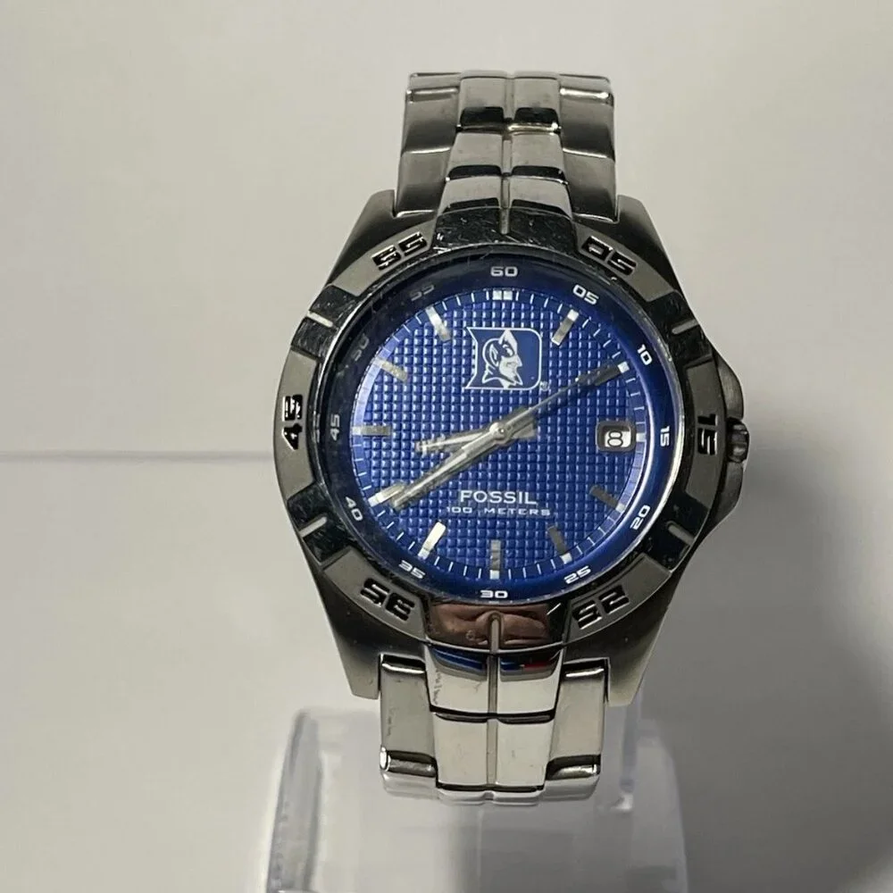 DUKE BLUE DEVILS NCAA Stainless-Steel Watch by Fossil NEW (RARE)